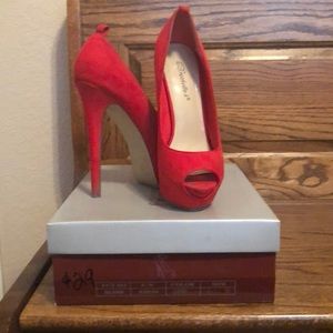 CHERRY RED HEELS